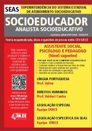 Assistente Social, Psiclogo e Pedagogo Apostila SEAS - Teoria, dicas e questes estilo CEV/UECE 2024 impressas