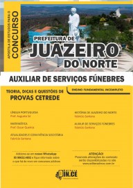 Apostila Auxiliar de Servios Fnebres - Prefeitura de juazeiro do norte-ce/2019