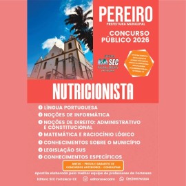 Pereiro-Ce. 2026 Nutricionista 