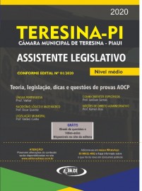 Apostila ASSISTENTE LEGISLATIVO CMT Cmara Municipal de Teresina Piau - Teoria e questes AOCP - digital/PDF