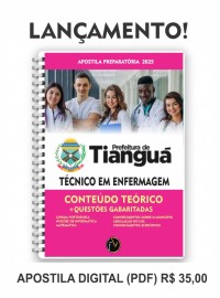 Pdf Apostila preparatria Prefeitura de  Tiangua   Tcnico de enfermagem digital  aps edital 