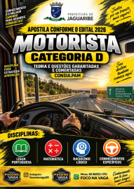 Jaguaribe -Ce. 2026  Motorista  