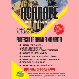 Acarqpe -Ce Prof. De ensino Fundamental 