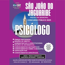 S�o Jo�o do Jaguaribe Ce 2025  Psic�logo 