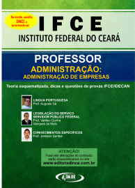 Professor Administrao  - Administrao de Empresas -  Apostila IFCE - Teoria esquematizada e questes IDECAN - 2021 