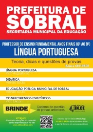 pdf LNGUA PORTUGUESA Apostila Professor de Ensino Fundamental Final (6 ao 9 ano) Sobral CE DIGITAL