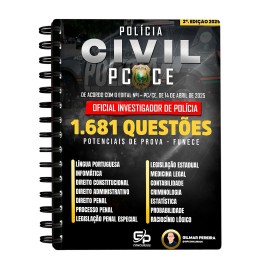 1.681Questes para Policia Civil Edio 2025 Oficial Investigador com Prof Gilmar Pereira 
