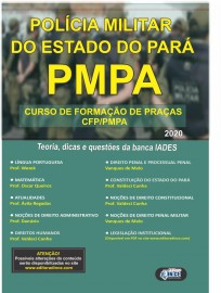  Apostila Polcia Militar do Par (PMPA) - Curso de formao de praas - CFP/PMPA Teoria e questes 2020