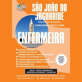S�o Jo�o do Jaguaribe -Ce edi��o 2025. Enfermeiro 