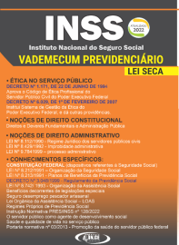 ....Vade-mcum previdencirio Tcnico do INSS legislao e caderno questes de provas cebraspe - 2022