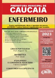 ENFERMEIRO -apostila prefeitura de Caucaia (PMC) Teoria e questes 2023 Impresso