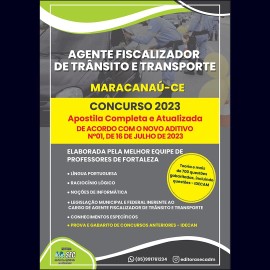 Apostila Prefeitura de Maracana  Agente Fiscalizador  de Transito e Transporte  2023 