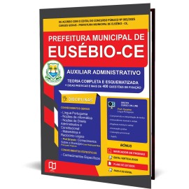 Eus�bio 2025 Auxiliar Administrativo   Editora elaborar 