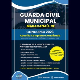 Apostila Prefeitura de Maracana   Guarda Civil Municipal 2023 editora SEC