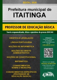Professor de Educa��o B�sica Prefeiitura de Itaitinga edi��o 2025 
