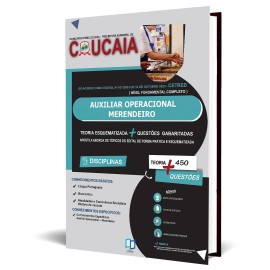 CAUCAIA 2023 Auxiliar Operacional  Merendeira  editora elaborar 