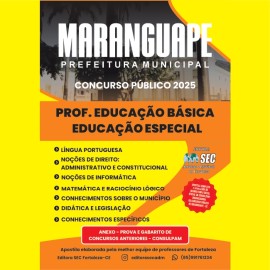 Maranguape 2025 Professor de Educa��o B�sica ; Educa��o Especial 