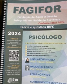 disponvel para envio Psicolgico - apostila FAGIFOR - Teoria e questes IBFC 2024