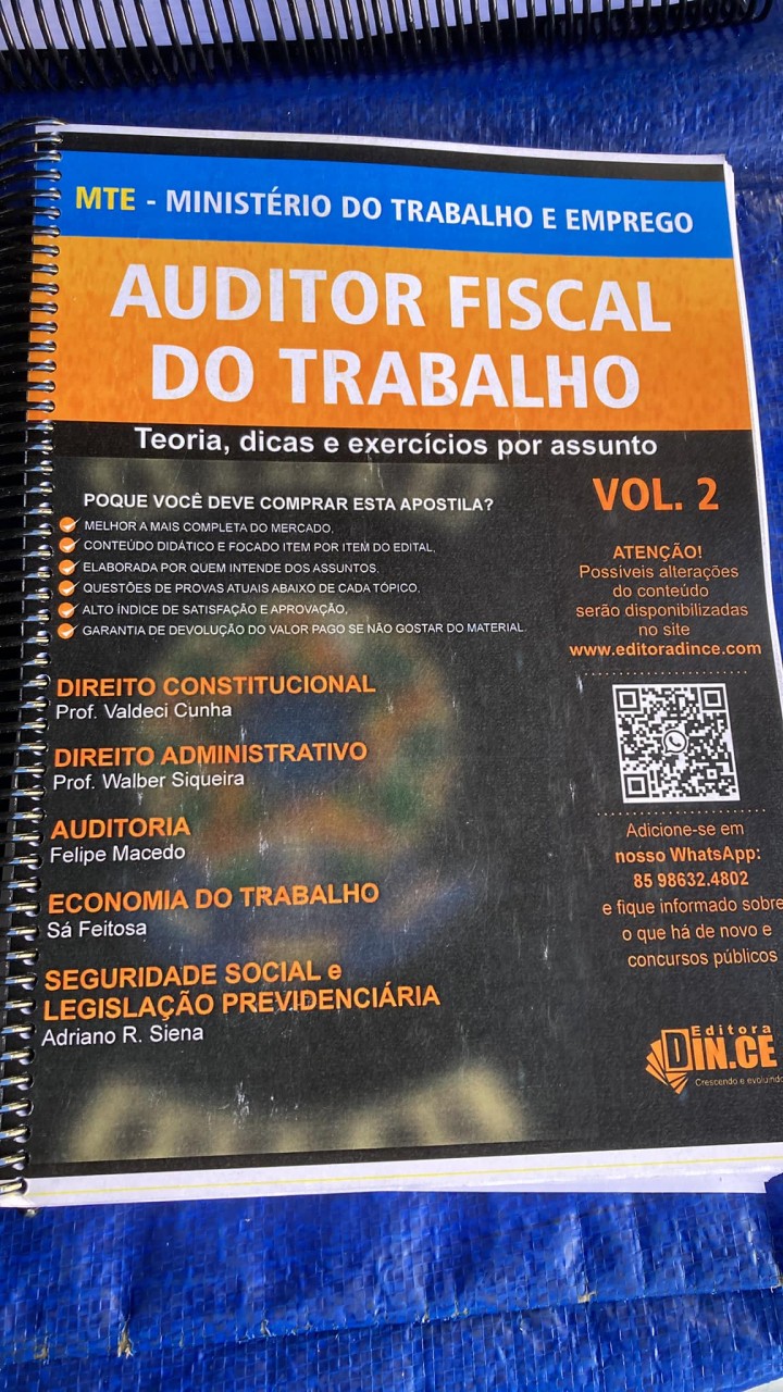 pdf Auditor Fiscal do Trabalhoapostila AFT/TEM Teoria, legislação, dicas e questões de provas
