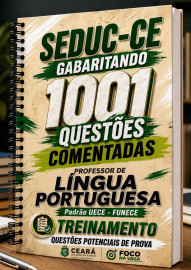 PDF 1001 quest�es comentadas Seduc -ce 2026 Prof de l�ngua portuguesa digital 