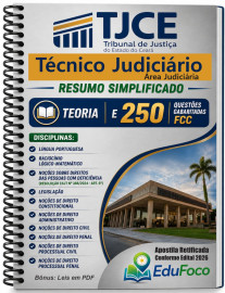 PDF Tj-ce 2026  Resumo Simplificado T�cnico judici�rio �rea judici�ria digital 