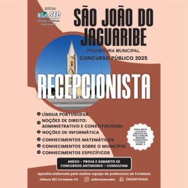 S�o Jo�o do Jaguaribe -Ce  Recepcionista 