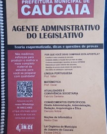 .Agente administrativo apostila CMC (Cmara Municipal de Caucaia) 2024