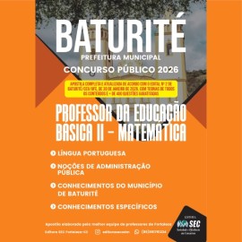 Baturit� 2026  Prof Matem�tica 