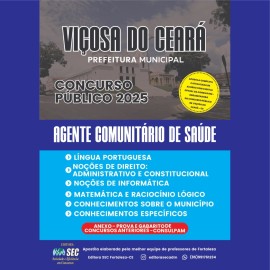 Vi�osa do Cear� 2025. Agente Comunit�rio de Sa�de 