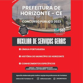 HORIZONTE 2023 : Auxiliar de Servios gerais  