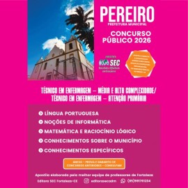 Pereiro -Ce  2026  T�cnico de Enfermagem editora Sec 