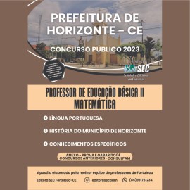 HORIZONTE 2023 : Professor de Matemtica 