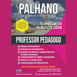 Palhano -Ce 2026 Prof Pedagogo 