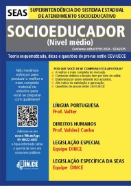 Socioeducador (Apostila SEAS) Teoria e questes estilo CEV/UECE - 2024 impressa