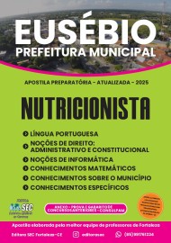 Apostila preparatria Eusebio 2025 Nutricionista 
