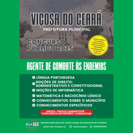 Vi�osa do Cear�. 2026 Agente de Combate �s endemias �ditora Sec 