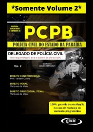 .Delegado da Polcia Civil - Polcia civil Paraiba PCPB - *Apenas volume 2 - Impressa