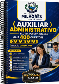 Milagres -Ce 2026. Auxiliar administrativo 