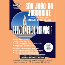 S�o Jo�o do Jaguaribe -Ce edi��o 2025 Atendente de Farm�cia 