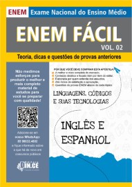 Ingls e Espanhol ENEM Fcil teoria e questes de provas comentadas vol. 2 2024
