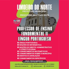 Limoeiro do Norte -Ce. 2025 Pro. L�ngua Portuguesa 