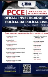Oficial investigador de polcia Civil(Apostila Polcia Civil Cear PCCE) Teoria e questes FUNCE 2025