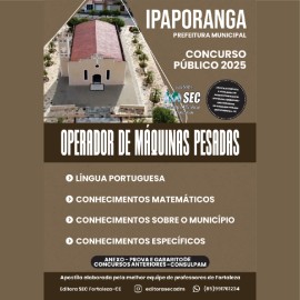 Ipaporanga -Ce 2025 Operador de M�quinas Pesadas 