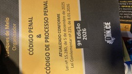 C�digo Penal e C�digo de Processo Penal CPP(m�dio) 2026 9 edi��o 