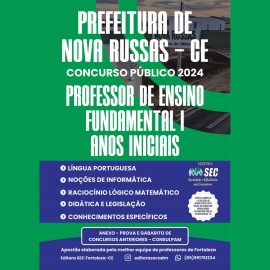 Nova Russas -ce Prof. de Ensino Fundamental I anos iniciais 