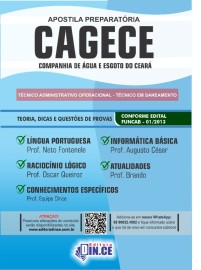 ..Tcnico em Edificaes e Construo Civil - apostila Cagece 2022