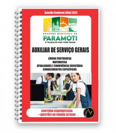Paramoti 2025 Auxiliar de Servi�os gerais editora foco na vaga 