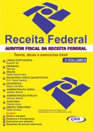  Receita Federal -AUDITOR FISCAL 3 vols. 2019 