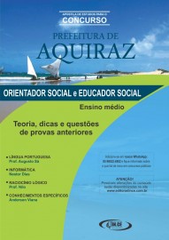 Apostila EDUCADOR SOCIAL - Prefeitura de Aquiraz - Teoria e questes 2019