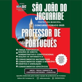 S�o Jo�o do Jaguaribe Ce 2025  Prof. de  Portugu�s 